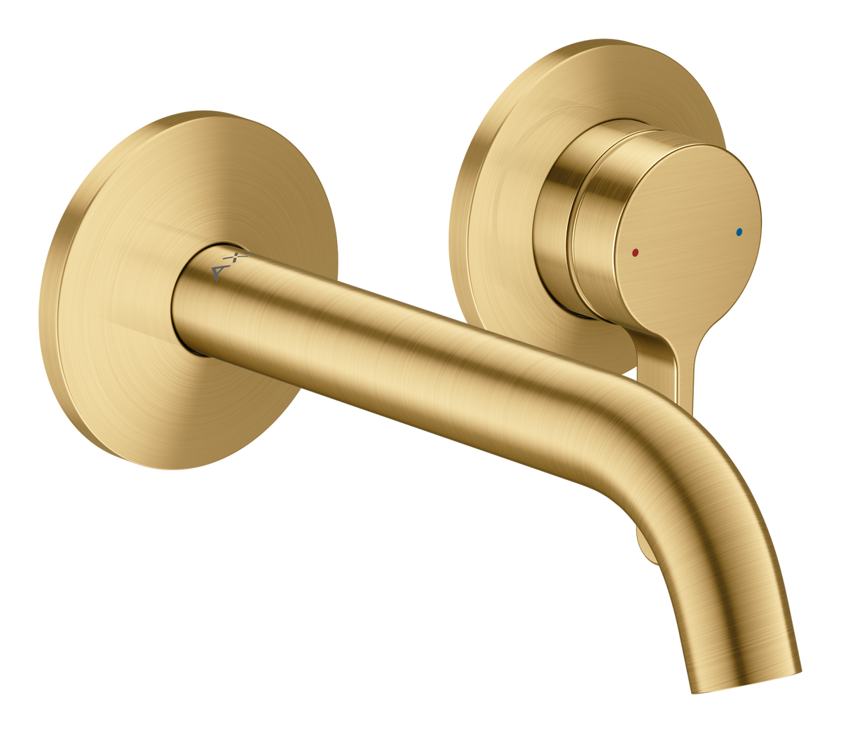 Axor One 1.2 GPM 160 Single Lever Handle Brushed Gold Optic Wall Mounted Faucet