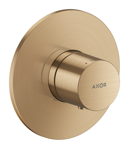 Axor One Brushed Bronze Thermostatic Trim