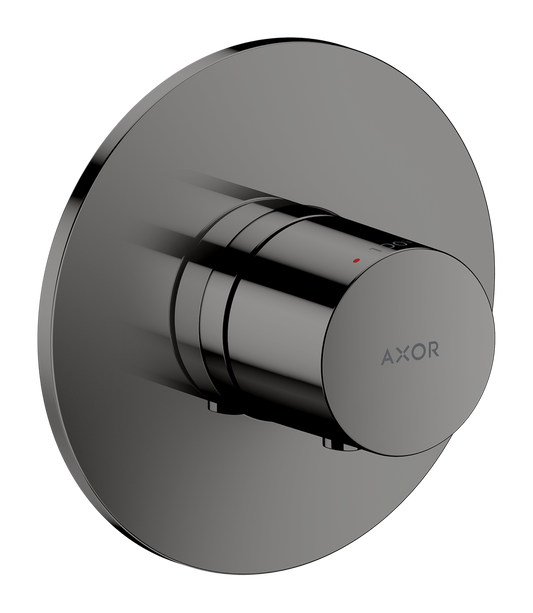 Axor One Polished Black Chrome Thermostatic Trim