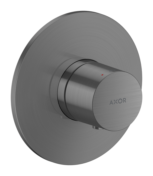 Axor One Brushed Black Chrome Thermostatic Trim