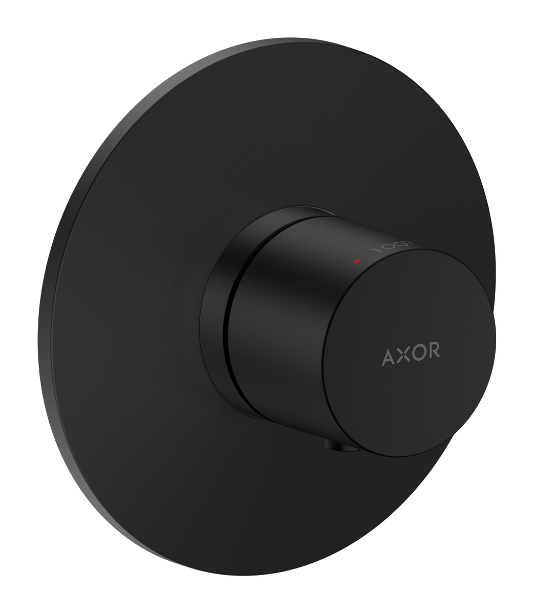 Axor One Matte Black Thermostatic Trim