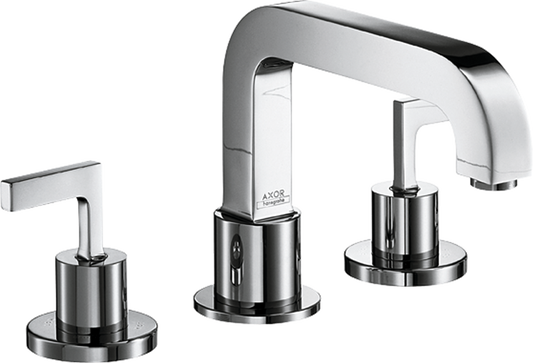 Axor Citterio 5 GPM 3-Hole Lever Handles Chrome Roman Tub Set Trim
