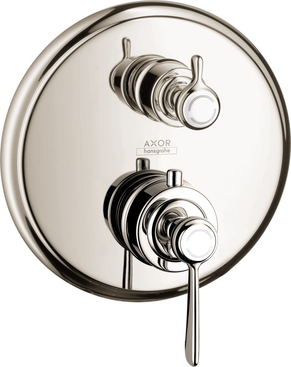 Axor Montreux Polished Nickel Thermostatic Trim With Volume Control and Diverter