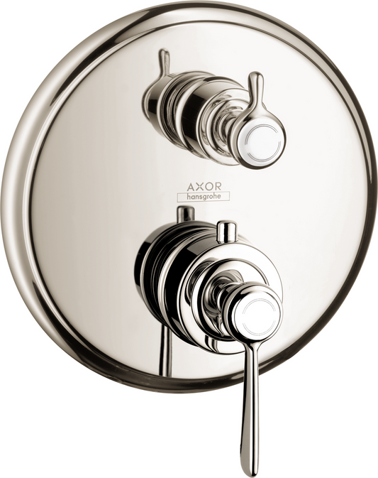 Axor Montreux Polished Nickel Thermostatic Trim With Volume Control and Diverter