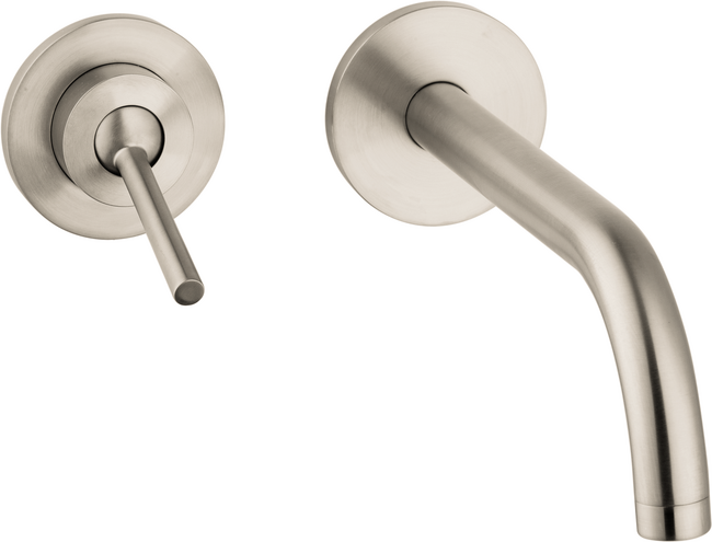 Axor Uno 1.2 GPM Single Handle Wall Mounted Brushed Nickel Faucet Trim Without Pop-Up Drain