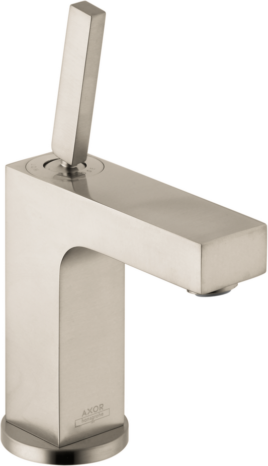 Axor Citterio 1.2 GPM Single Hole 110 Brushed Nickel Faucet With Pop-Up Drain