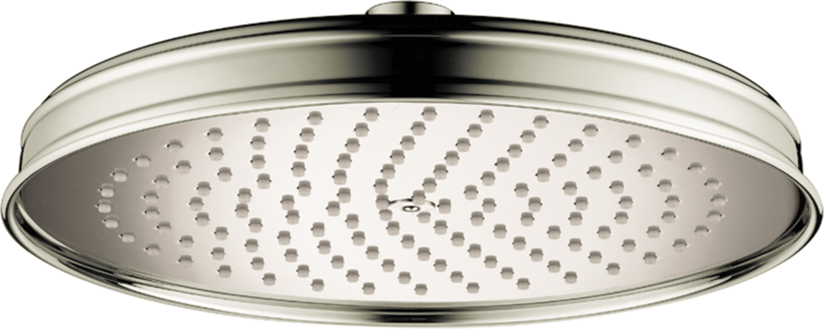 Axor Montreux 10" 2.5 GPM 240 1-Jet Polished Nickel Showerhead