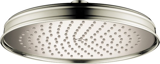 Axor Montreux 10" 2.5 GPM 240 1-Jet Polished Nickel Showerhead