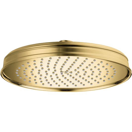 Axor Montreux 7” 2.5 GPM 180 1-Jet Brushed Gold Optic Showerhead
