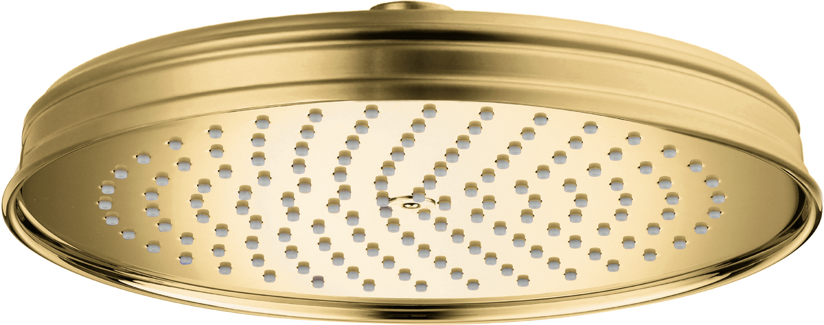 Axor Montreux 10" 2.5 GPM 240 1-Jet Brushed Gold Optic Showerhead