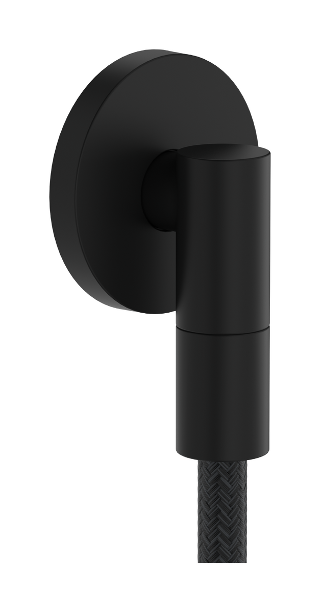 Axor Wall Outlet Fine Round Matte Black With Check Valve