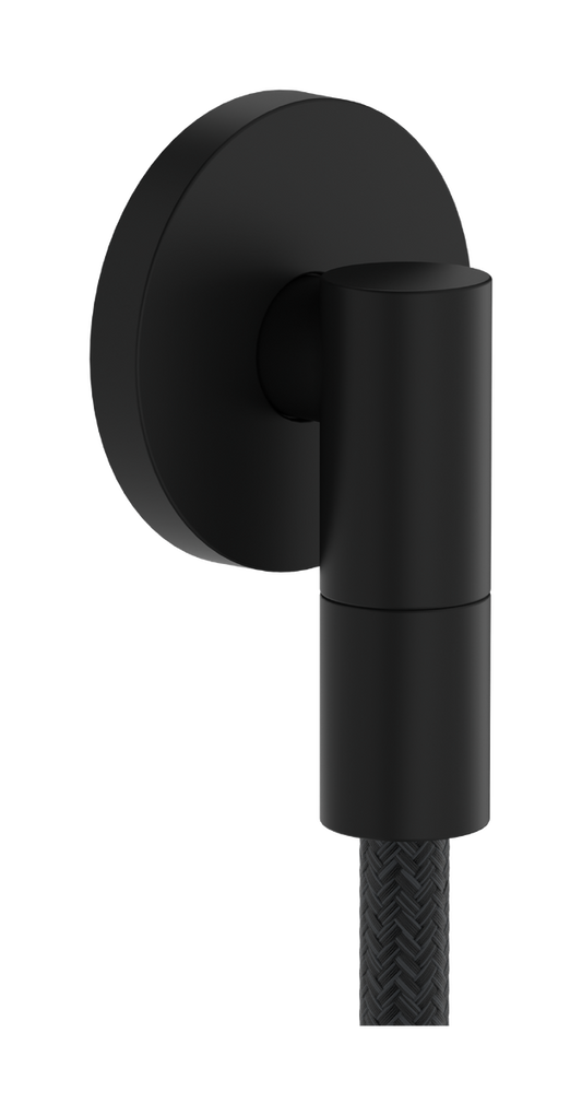 Axor Wall Outlet Fine Round Matte Black With Check Valve
