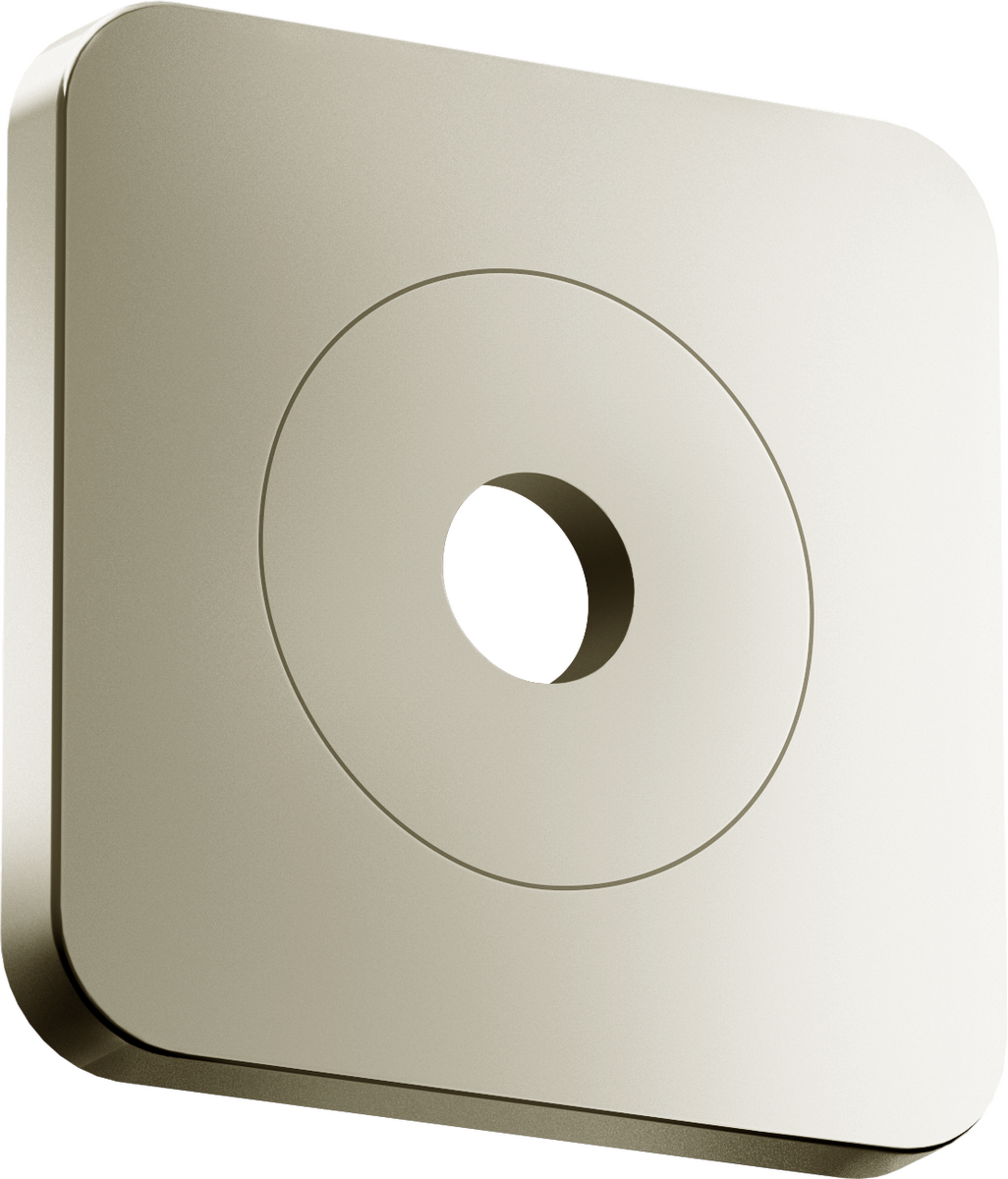 Axor Citterio C 5" x 5" SoftSquare Polished Nickel Wall Plate