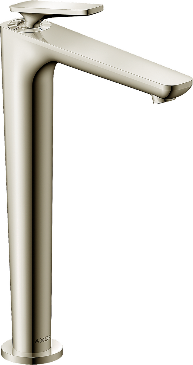 Axor Citterio C 1.2 GPM Single Hole Lever Handle Polished Nickel Faucet Without CoolStart and Pop-Up Drain