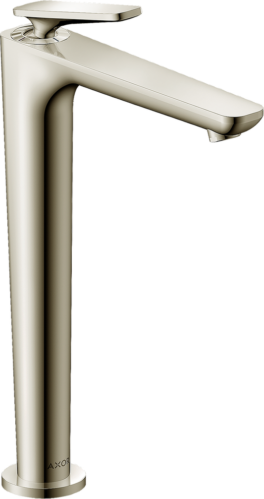 Axor Citterio C 1.2 GPM Single Hole Lever Handle Polished Nickel Faucet Without CoolStart and Pop-Up Drain