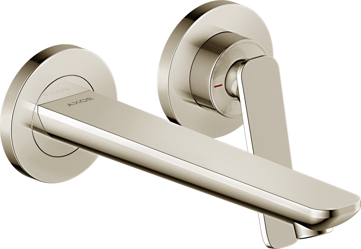 Axor Citterio C 1.2 GPM Single Handle Wall Mounted Polished Nickel Faucet Trim Without Pop-Up Drain