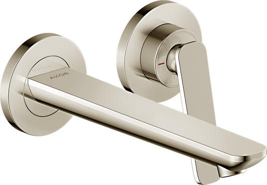 Axor Citterio C 1.2 GPM Single Handle Wall Mounted Polished Nickel Faucet Trim Without Pop-Up Drain