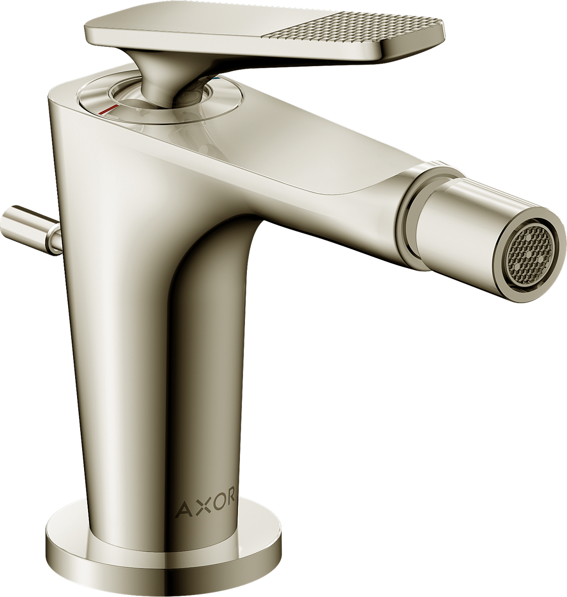 Axor Citterio C 1.5 GPM Single Handle Cubic Cut Polished Nickel Bidet Faucet