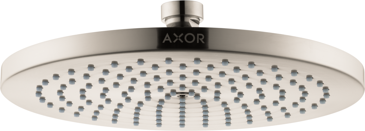 Axor Starck 1.75 GPM 240 1-Jet Brushed Nickel Rain Showerhead