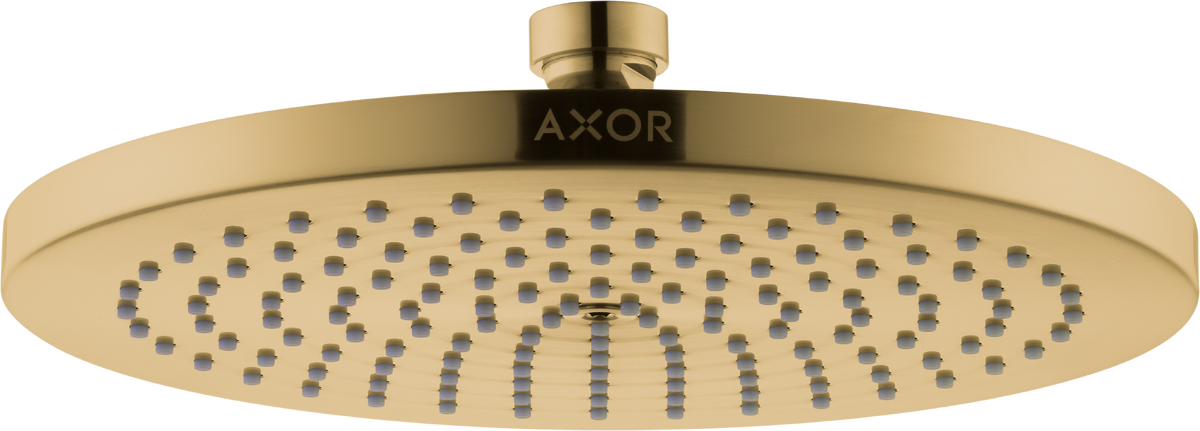 Axor Starck 1.75 GPM 240 1-Jet Polished Gold Optic Showerhead