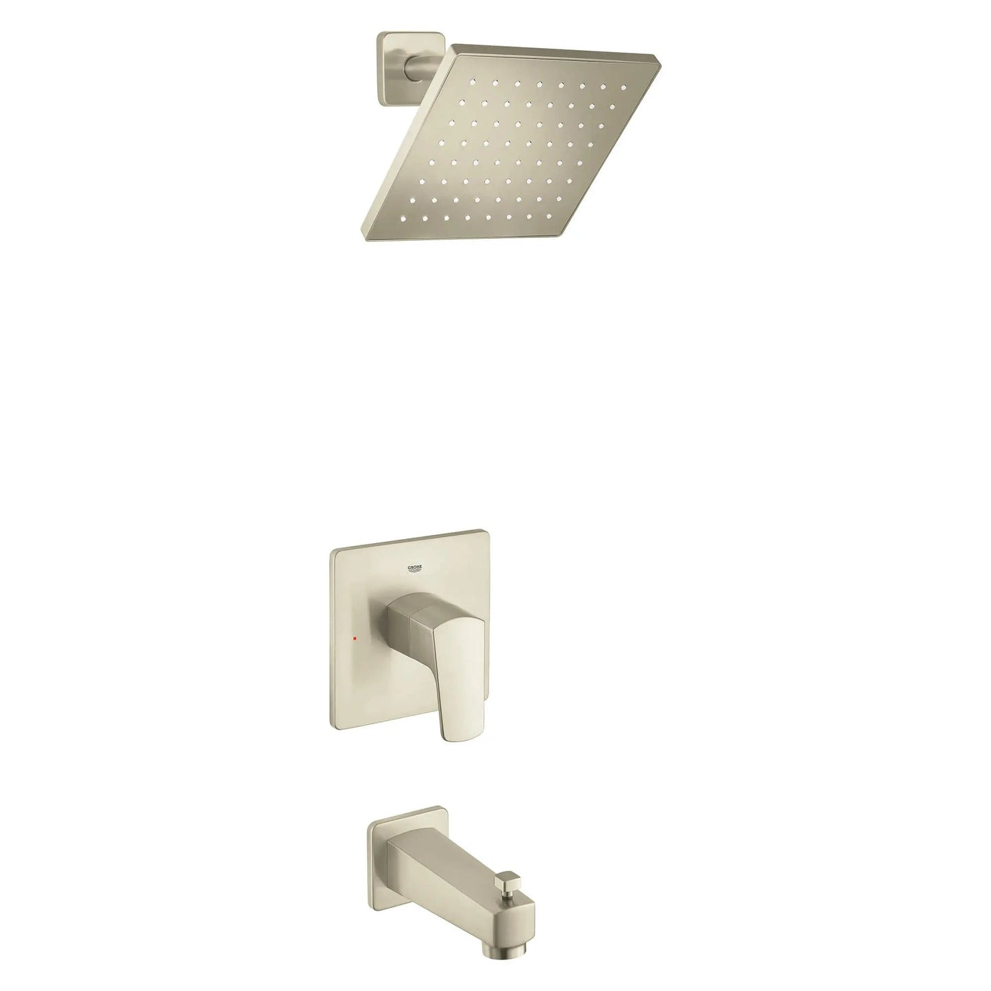 Grohe Tallinn Pressure Balance Brushed Nickel Infinity Valve Bathtub/Shower Combo Faucet
