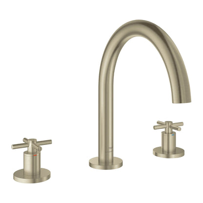 Grohe Atrio 3-Hole 2-Handle Brushed Nickel Infinity Deck Mount Roman Tub Faucet Without Handles
