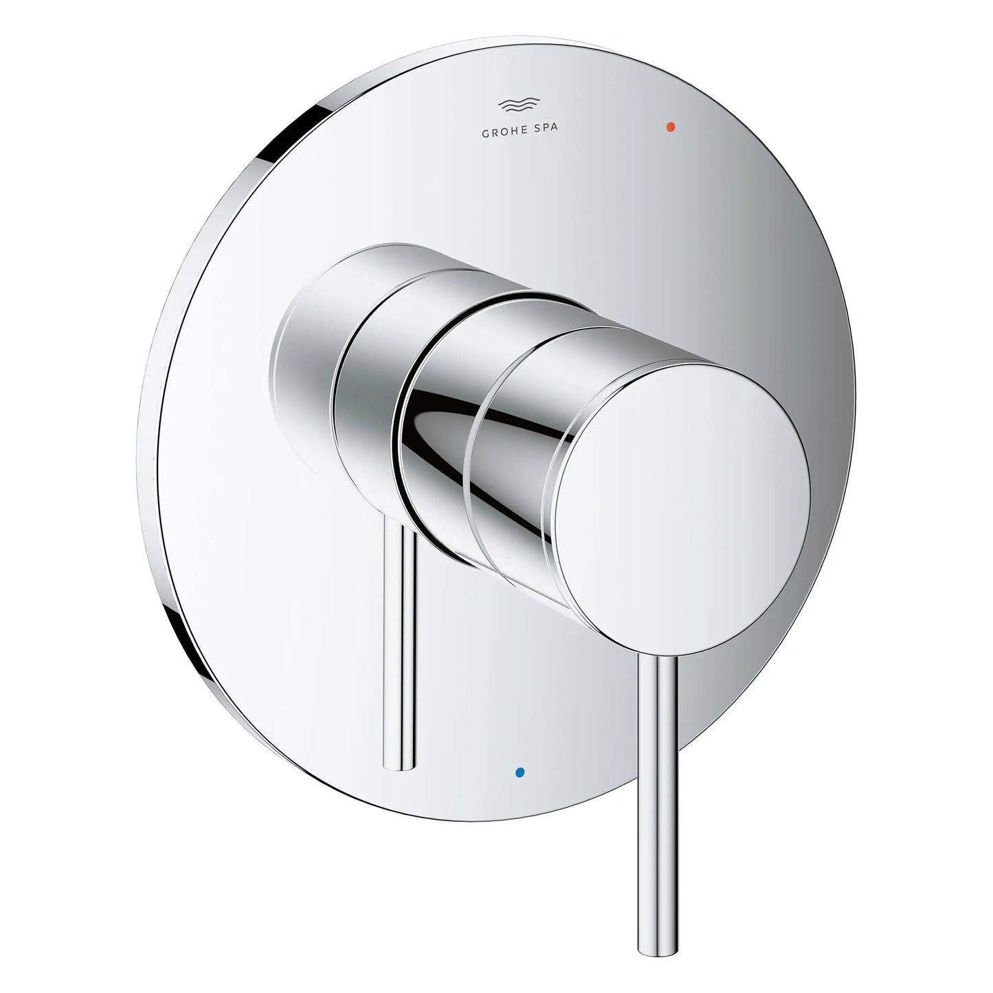 Grohe Atrio Metal Handle and Trim Plate StarLight Chrome Pressure Balance Valve Trim With Cartridge