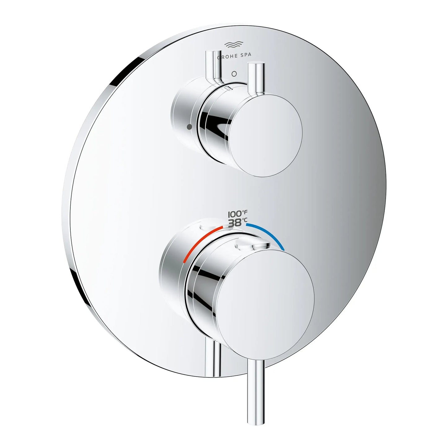 Grohe Atrio Dual Function 2-Handle StarLight Chrome Thermostatic Valve Trim