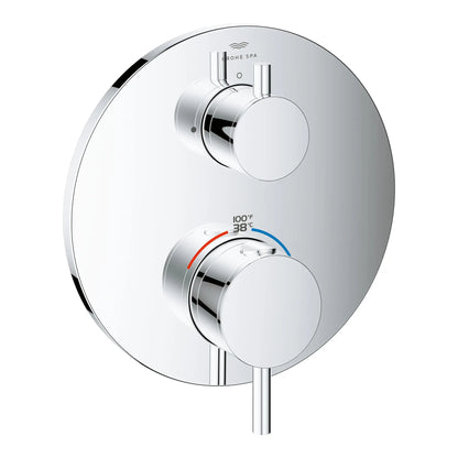 Grohe Atrio Dual Function 2-Handle StarLight Chrome Thermostatic Valve Trim