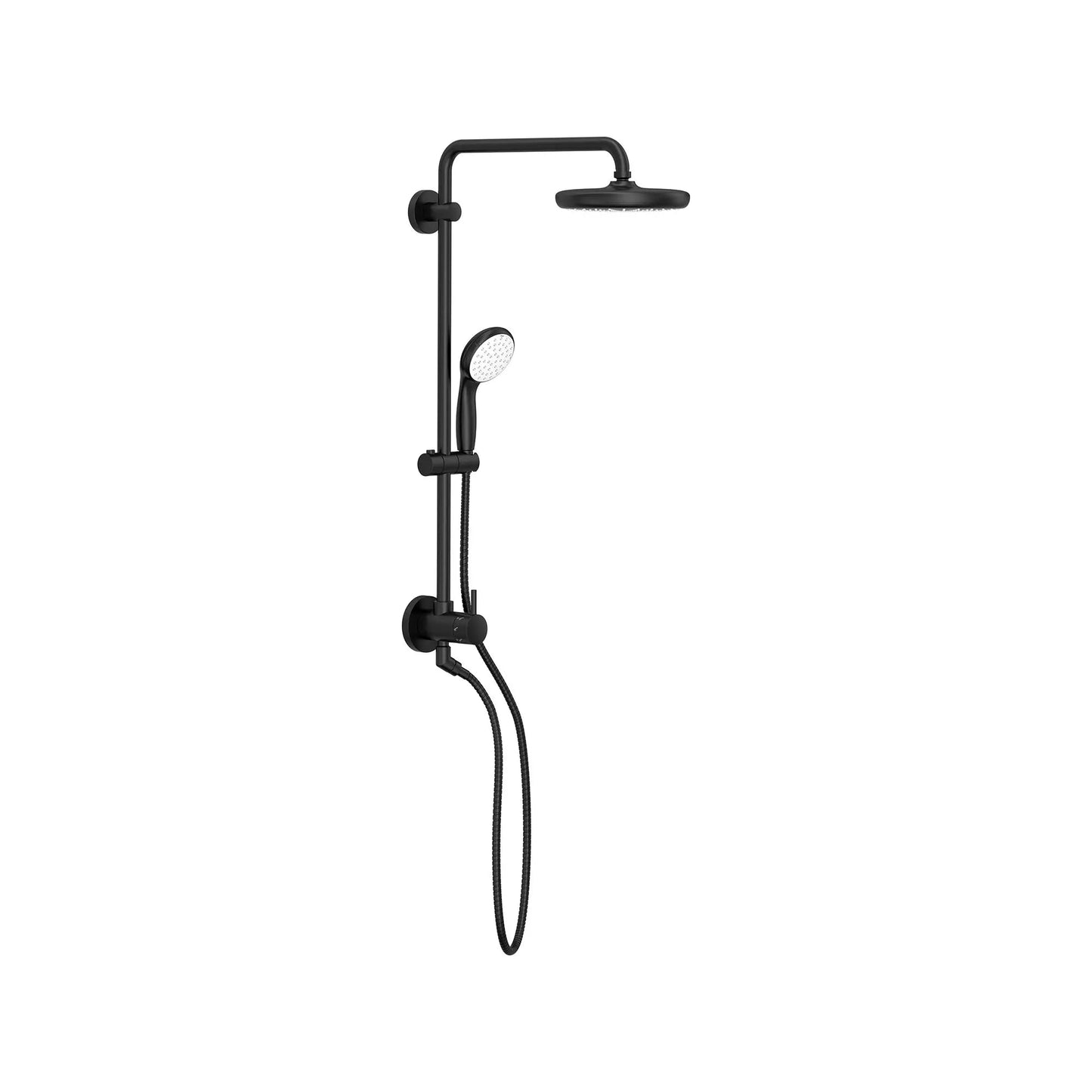 Grohe Tempesta 1.75 GPM Single Spray Shower Head 2-Spray Hand Shower Matte Black 210 Shower System