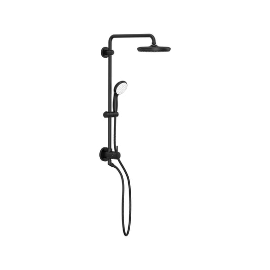 Grohe Tempesta 1.75 GPM Single Spray Shower Head 2-Spray Hand Shower Matte Black 210 Shower System