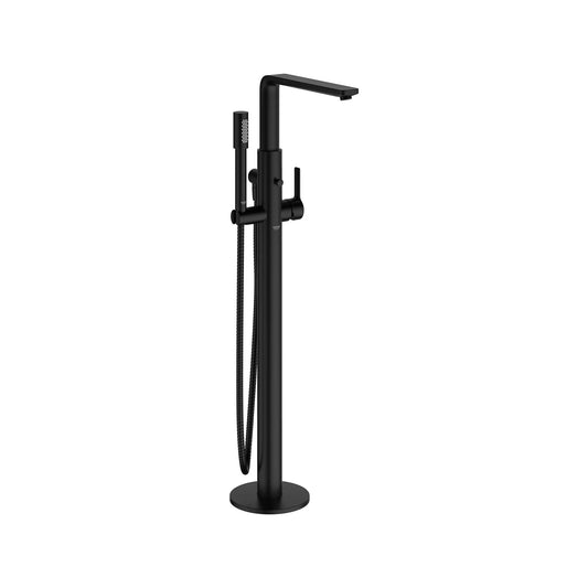 Grohe Lineare™ Single-Handle Freestanding Matte Black Tub Faucet With 1.75 GPM Hand Shower