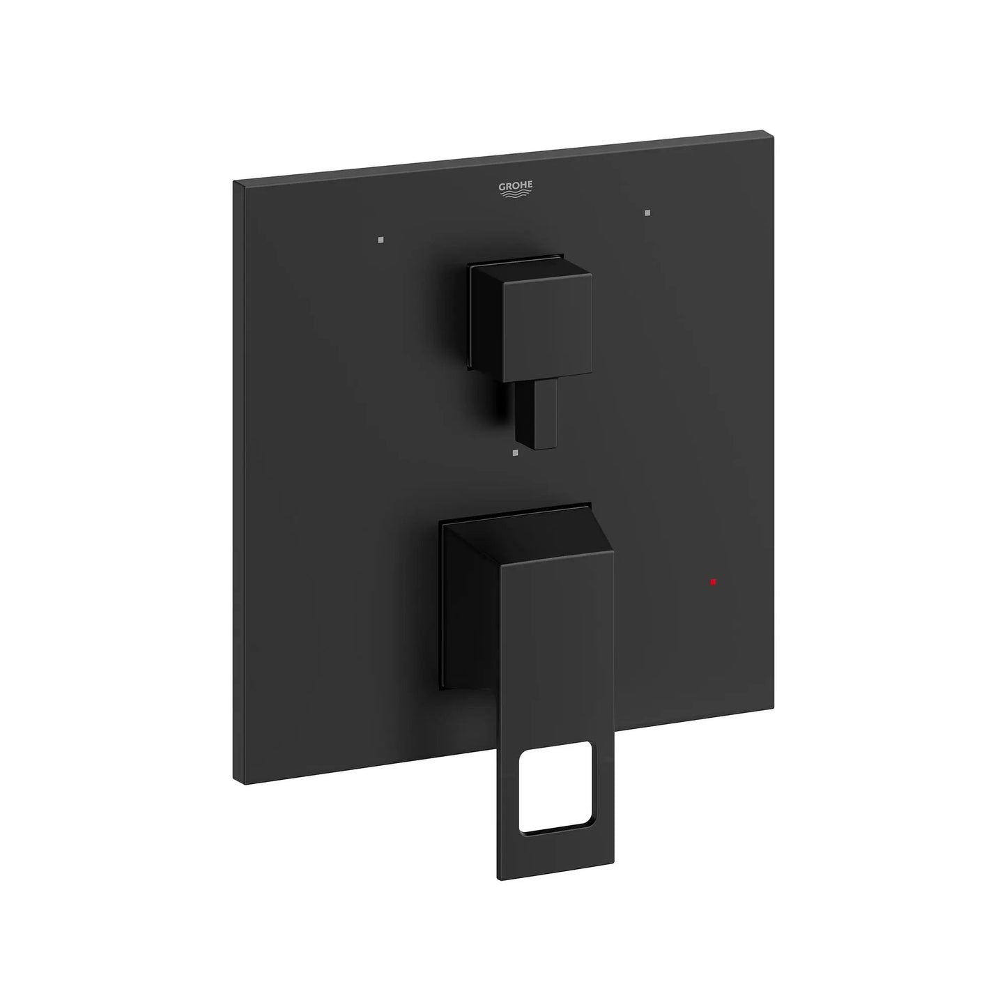 Grohe Eurocube 3-Way Diverter With Cartridge Matte Black Pressure Balance Valve Trim