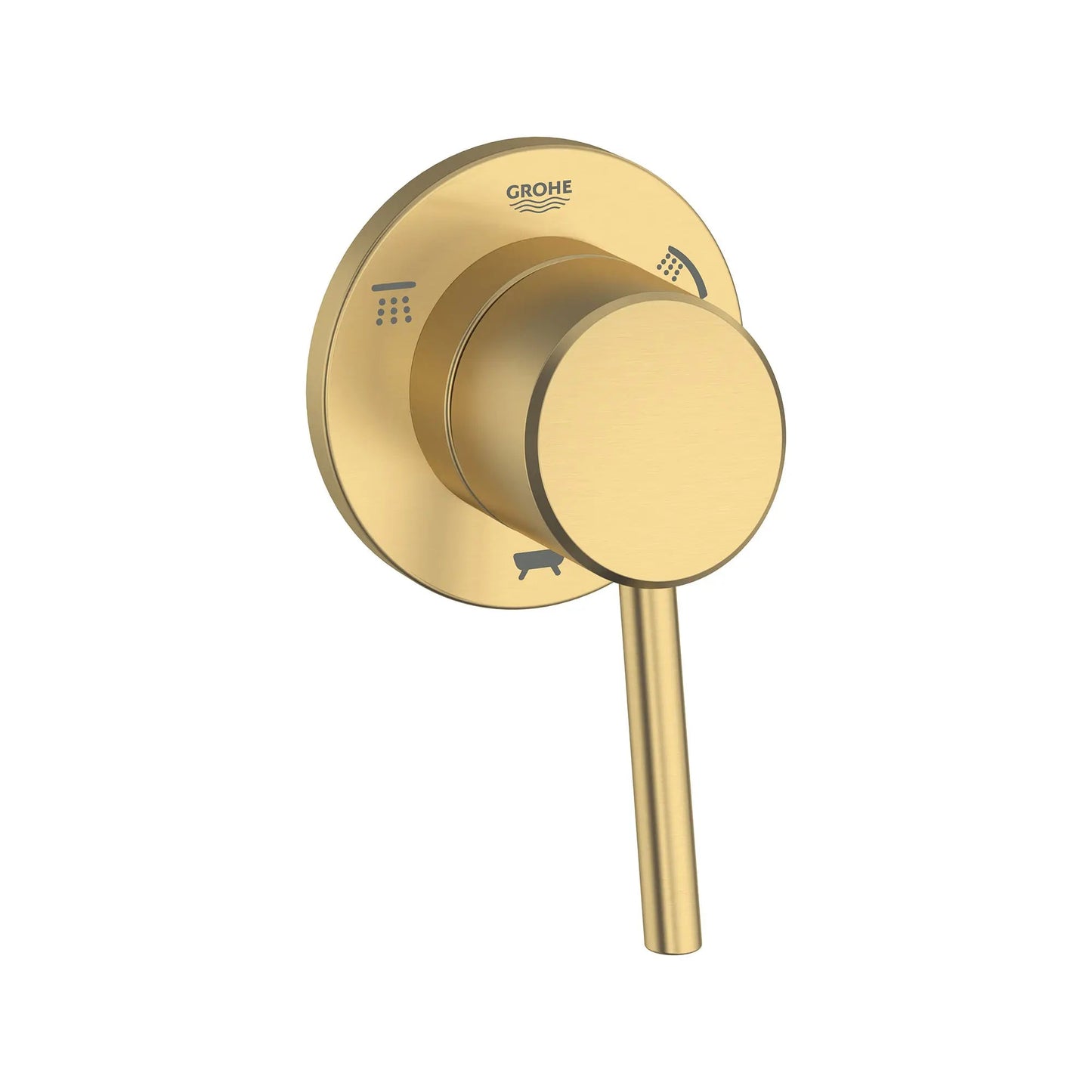 Grohe Concetto™ 3-Way Metal Lever Handle Brushed Cool Sunrise Diverter Trim