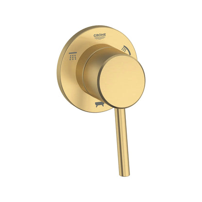 Grohe Concetto™ 3-Way Metal Lever Handle Brushed Cool Sunrise Diverter Trim