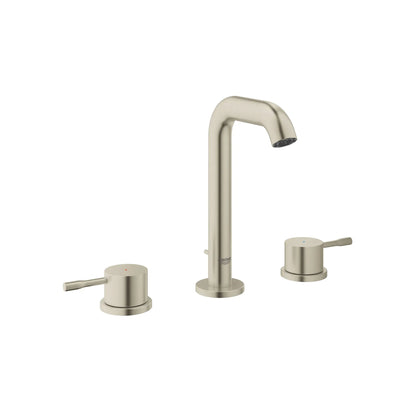 Grohe Essence 8" 1.2 GPM Two-Handle Wall Mount Widespread Brushed Nickel Infinity Faucet