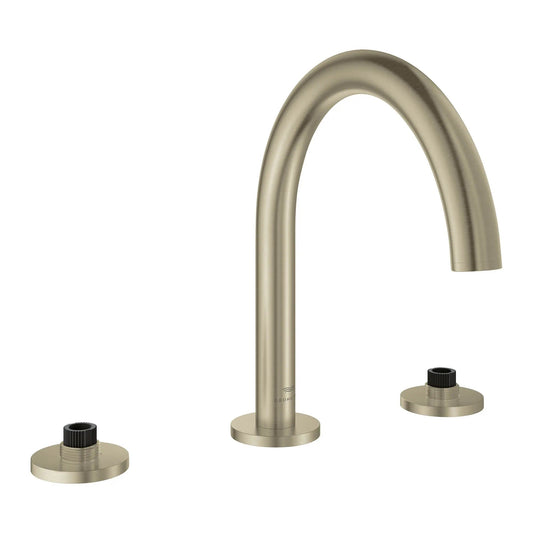 Grohe Atrio 3-Hole 2-Handle Brushed Nickel Infinity Deck Mount Roman Tub Faucet Without Handles