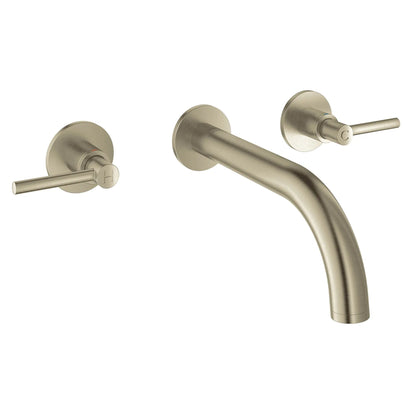 Grohe Atrio 8" 1.2 GPM Two-Handle Wall Mount Brushed Nickel Infinity Faucet