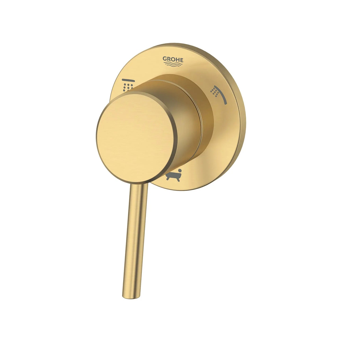Grohe Concetto™ 3-Way Metal Lever Handle Brushed Cool Sunrise Diverter Trim