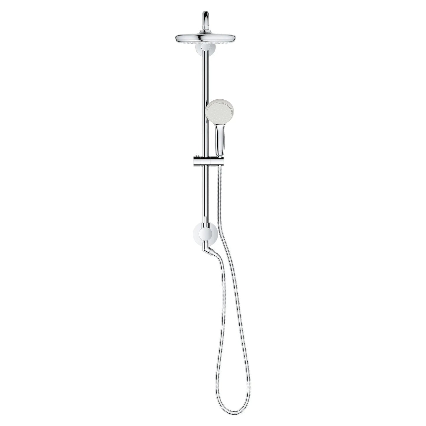 Grohe Tempesta 1.75 GPM Single Spray Shower Head 2-Spray Hand Shower StarLight Chrome 210 Shower System