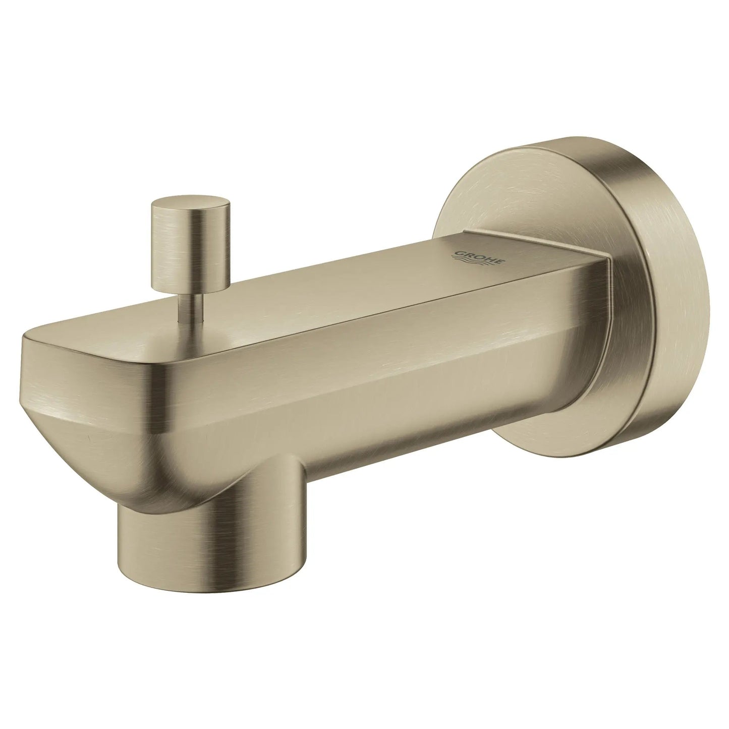 Grohe Lineare Metal Construction Brushed Nickel Infinity Wall Mount Diverter Tub Spout
