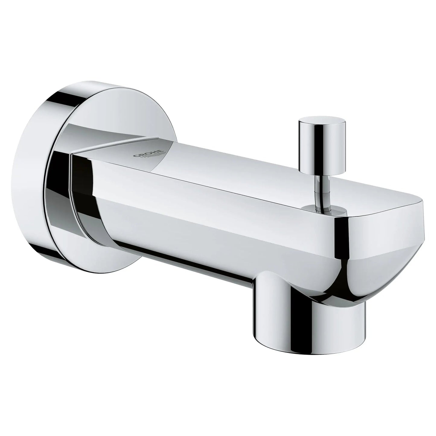 Grohe Lineare Metal Construction StarLight Chrome Wall Mount Diverter Tub Spout
