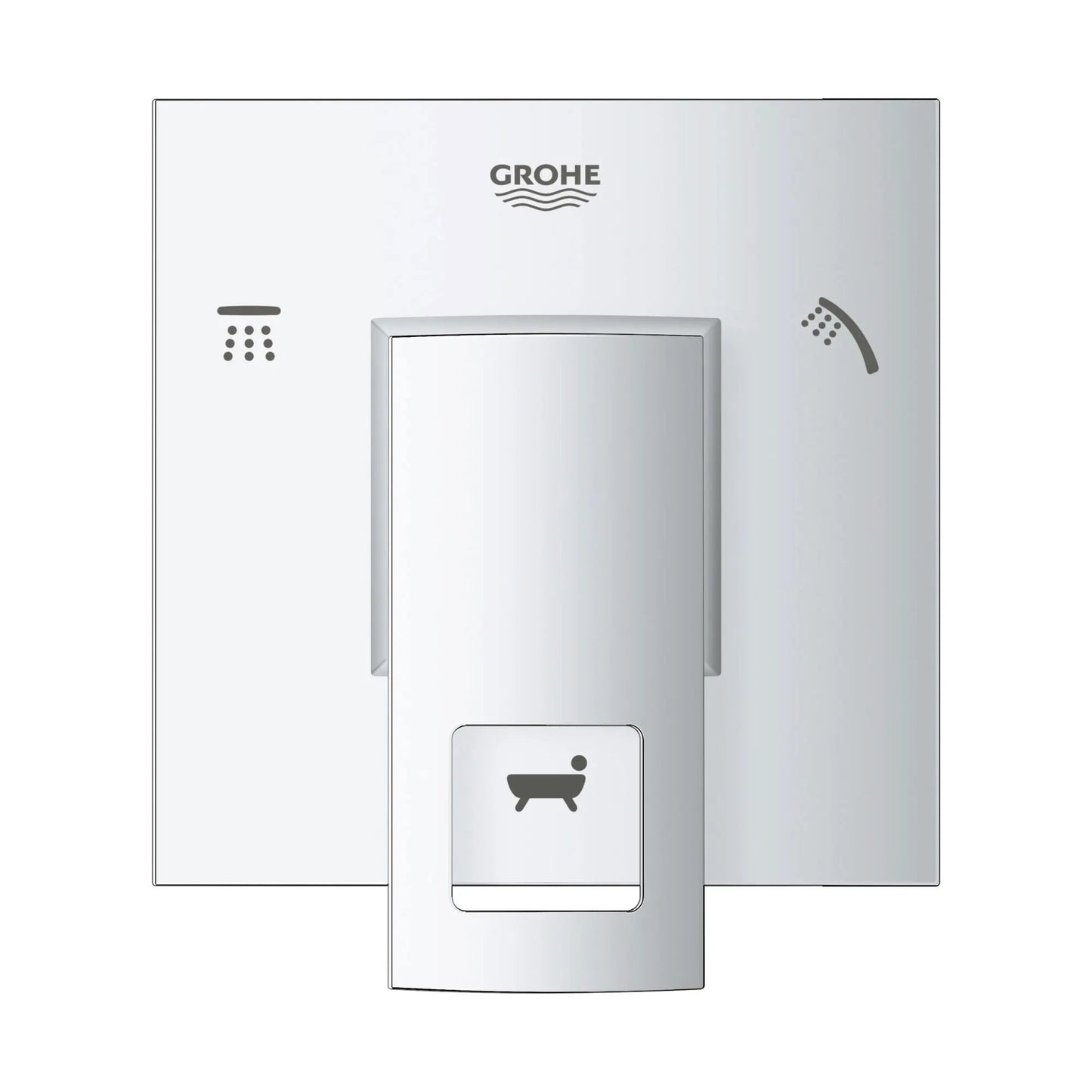 Grohe Eurocube® 3-Way Metal Lever Handle StarLight Chrome Diverter Trim