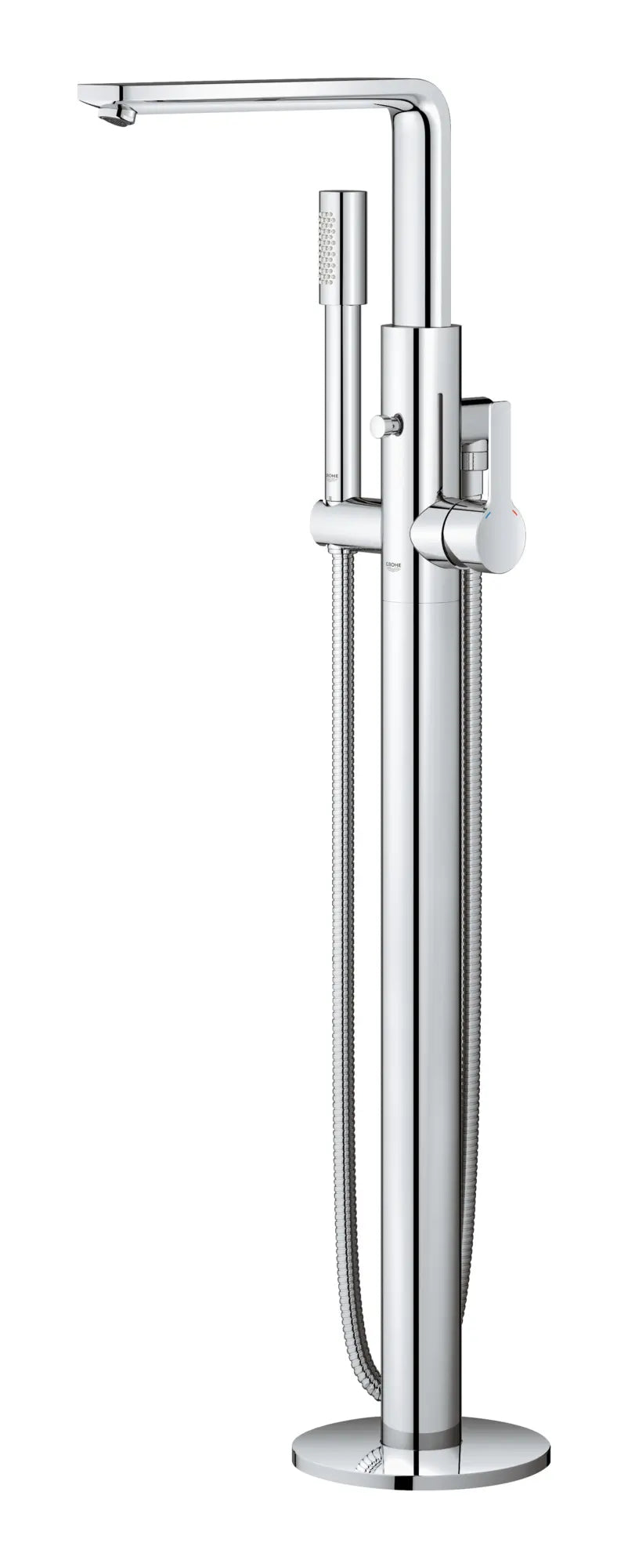 Grohe Lineare™ Single-Handle Freestanding StarLight Chrome Tub Faucet With 1.75 GPM Hand Shower