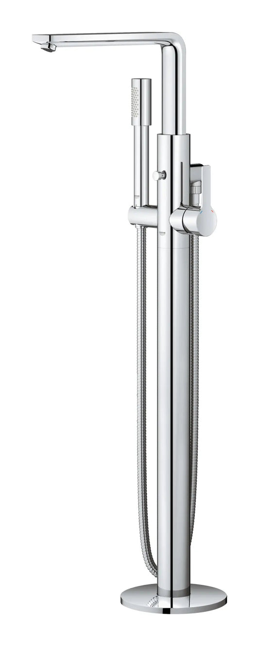 Grohe Lineare™ Single-Handle Freestanding StarLight Chrome Tub Faucet With 1.75 GPM Hand Shower