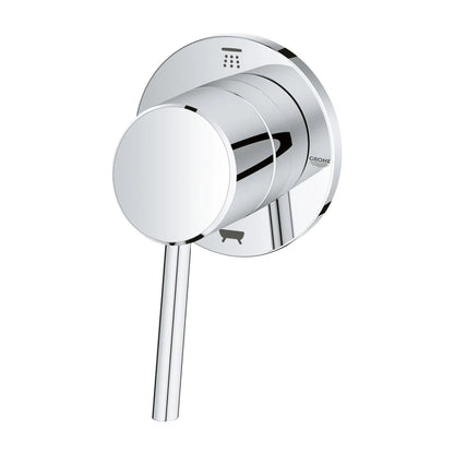 Grohe Concetto™ 2-Way Metal Lever Handle StarLight Chrome Diverter Trim