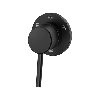 Grohe Concetto™ 3-Way Metal Lever Handle Matte Black Diverter Trim