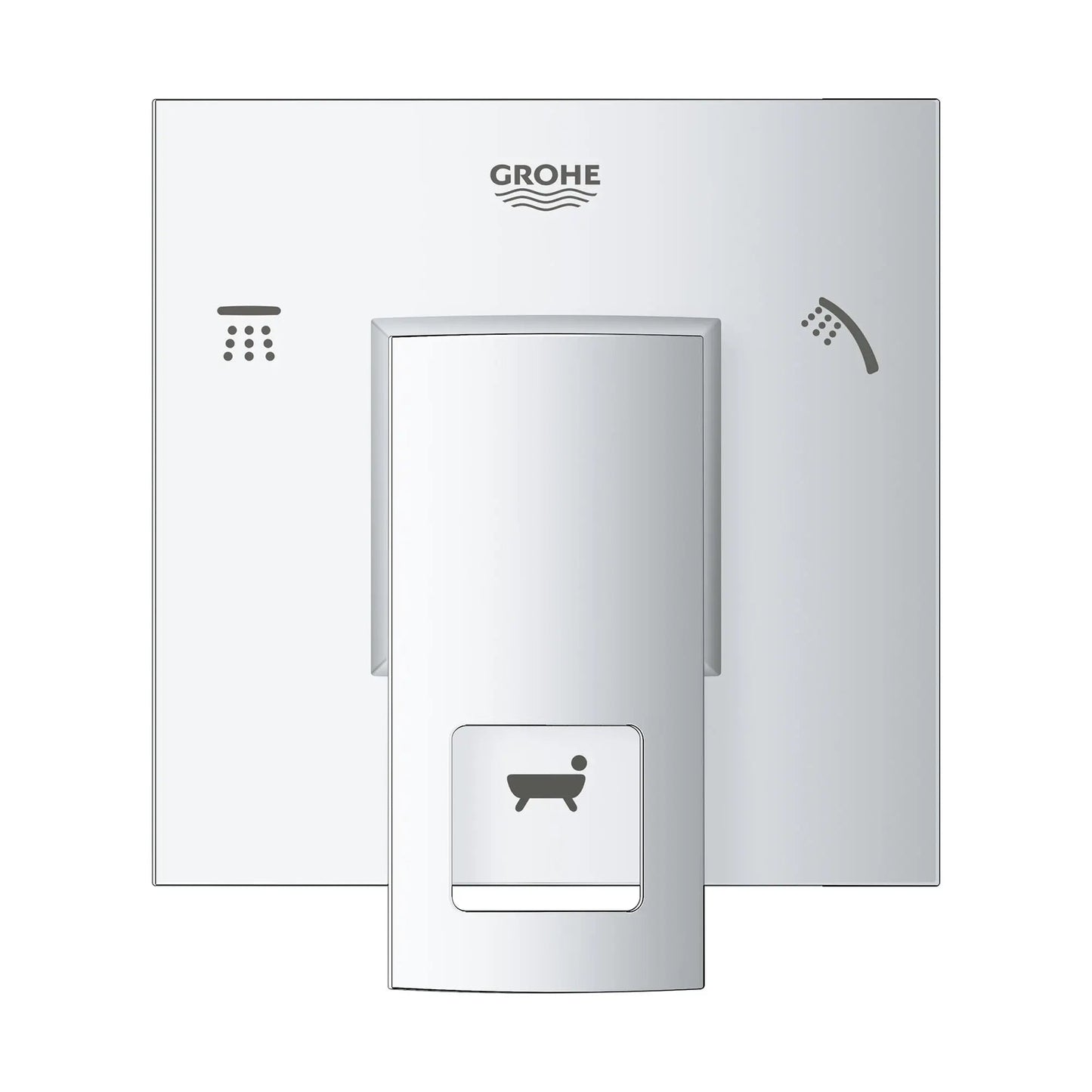 Grohe Eurocube® 3-Way Metal Lever Handle StarLight Chrome Diverter Trim
