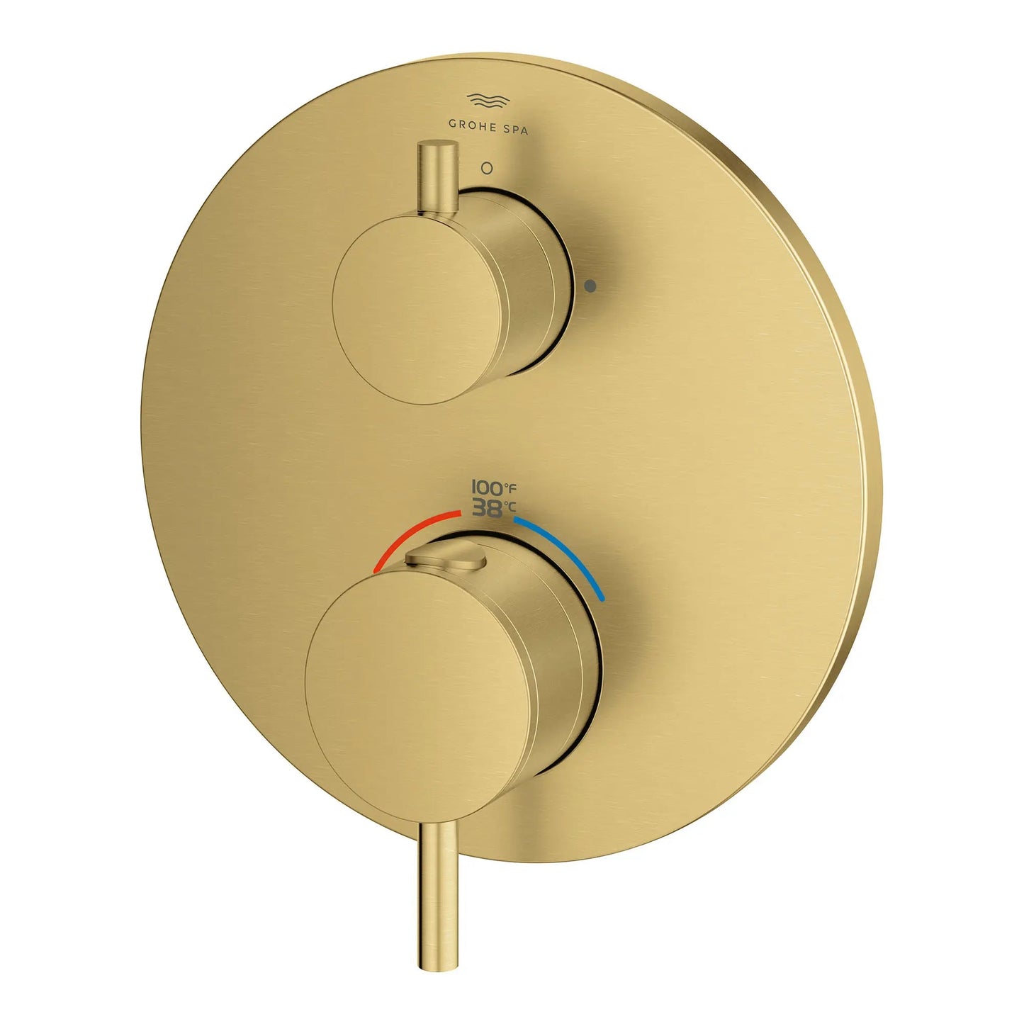 Grohe Atrio Dual Function 2-Handle Brushed Cool Sunrise Thermostatic Valve Trim
