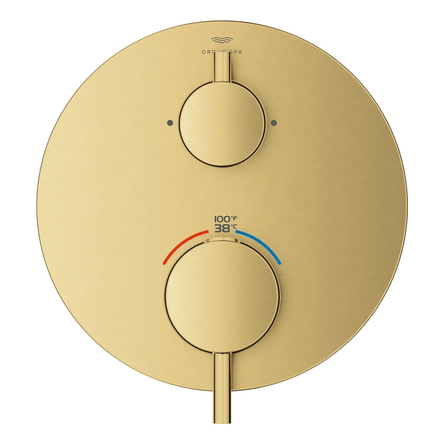 Grohe Atrio Dual Function 2-Handle Brushed Cool Sunrise Thermostatic Valve Trim
